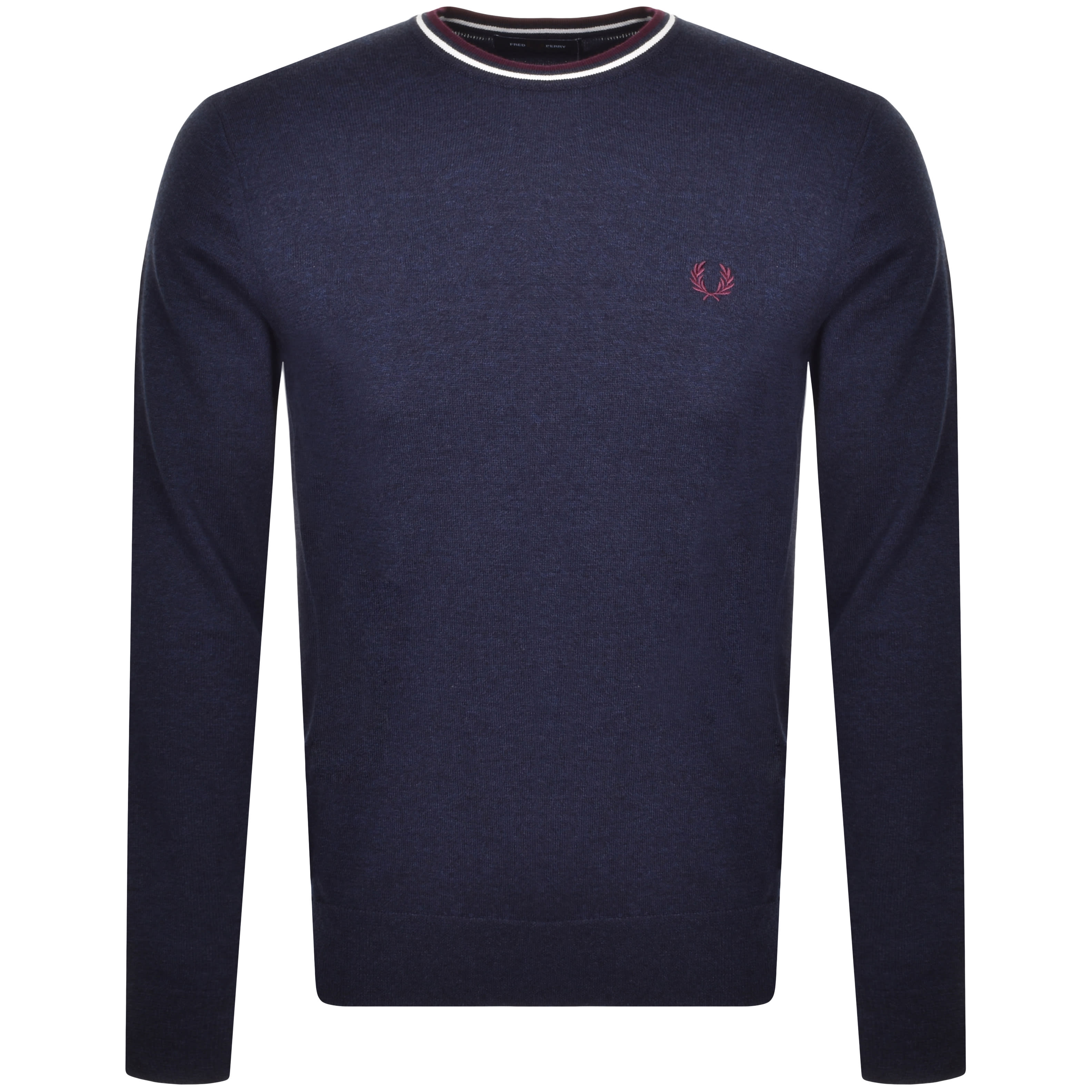 Alternative Image for ProductFred Perry Crew Neck Knit Jumper Blue1